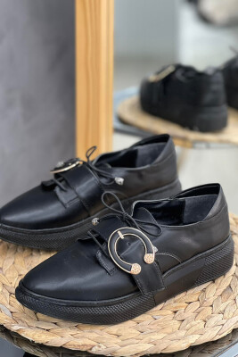 LACING WOMEN SHOES BLACK/ E ZEZE 