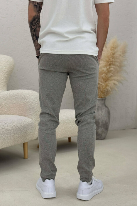 LACING WAIST MEN PANTS BEIGE/BEZHE - 3