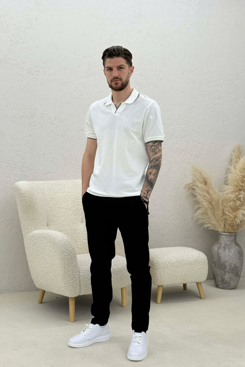 LACING WAIST MEN PANTS BLACK/ E ZEZE - 4