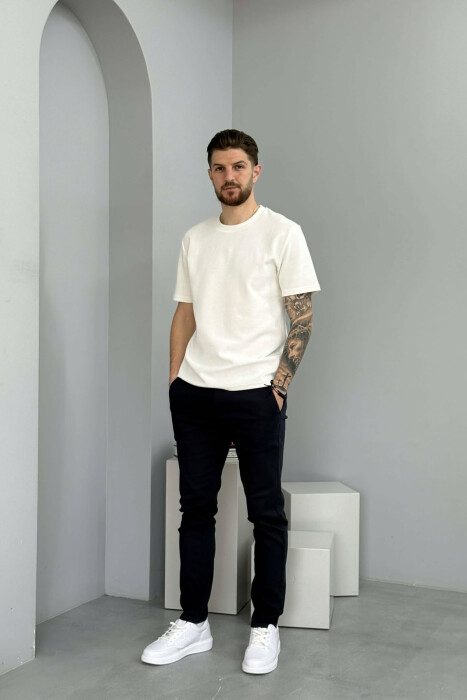 LACING WAIST MEN PANTS BLUE/BLU - 3