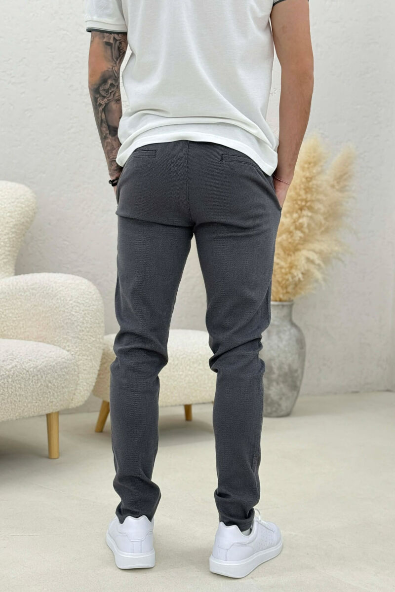 LACING WAIST MEN PANTS DARK GREY/GEE - 2
