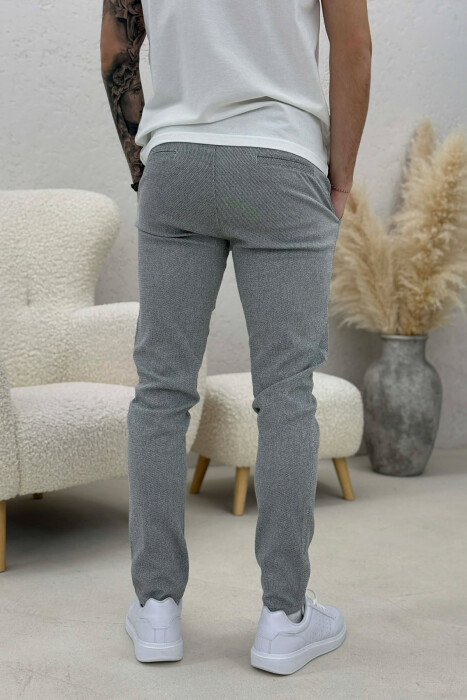 LACING WAIST MEN PANTS LIGHT GREY/GZ - 3