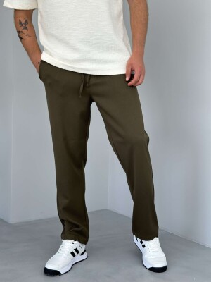 LACING WAIST ONE COLOR MEN PANTS OLIVE/ULLI 