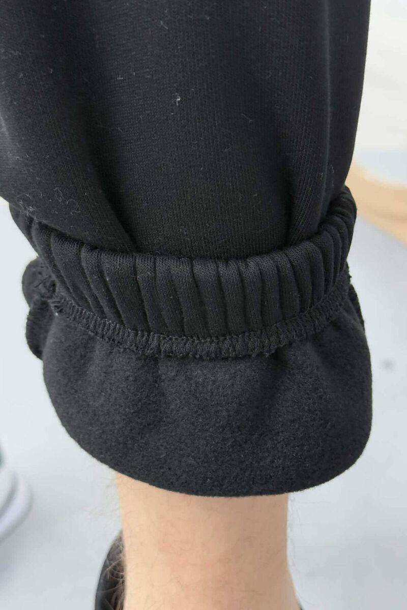 LACINGS FLUFFY MEN SWEATPANTS BLACK/ E ZEZE - 2