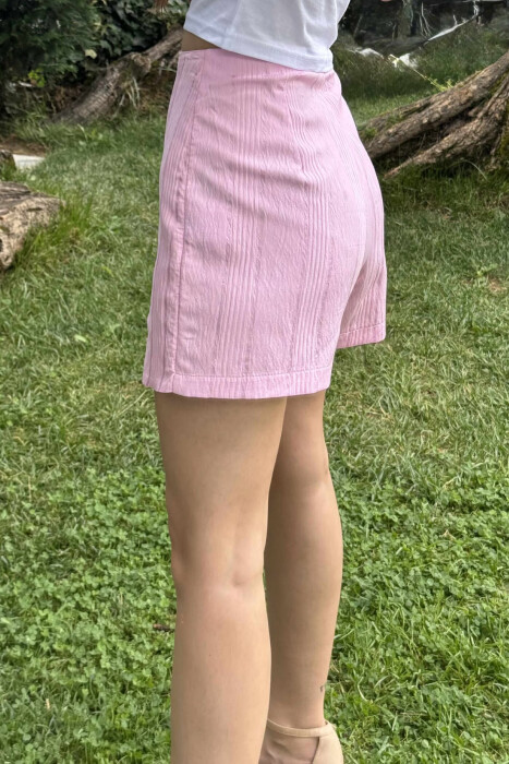 LACINGS ONE COLOR WOMEN SKORT PINK/ROZE - 3