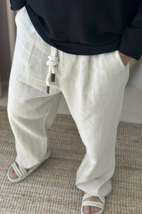 LACINGS SIMPLE MEN PANTS LIGHT BEIGE/BZHZB - 2