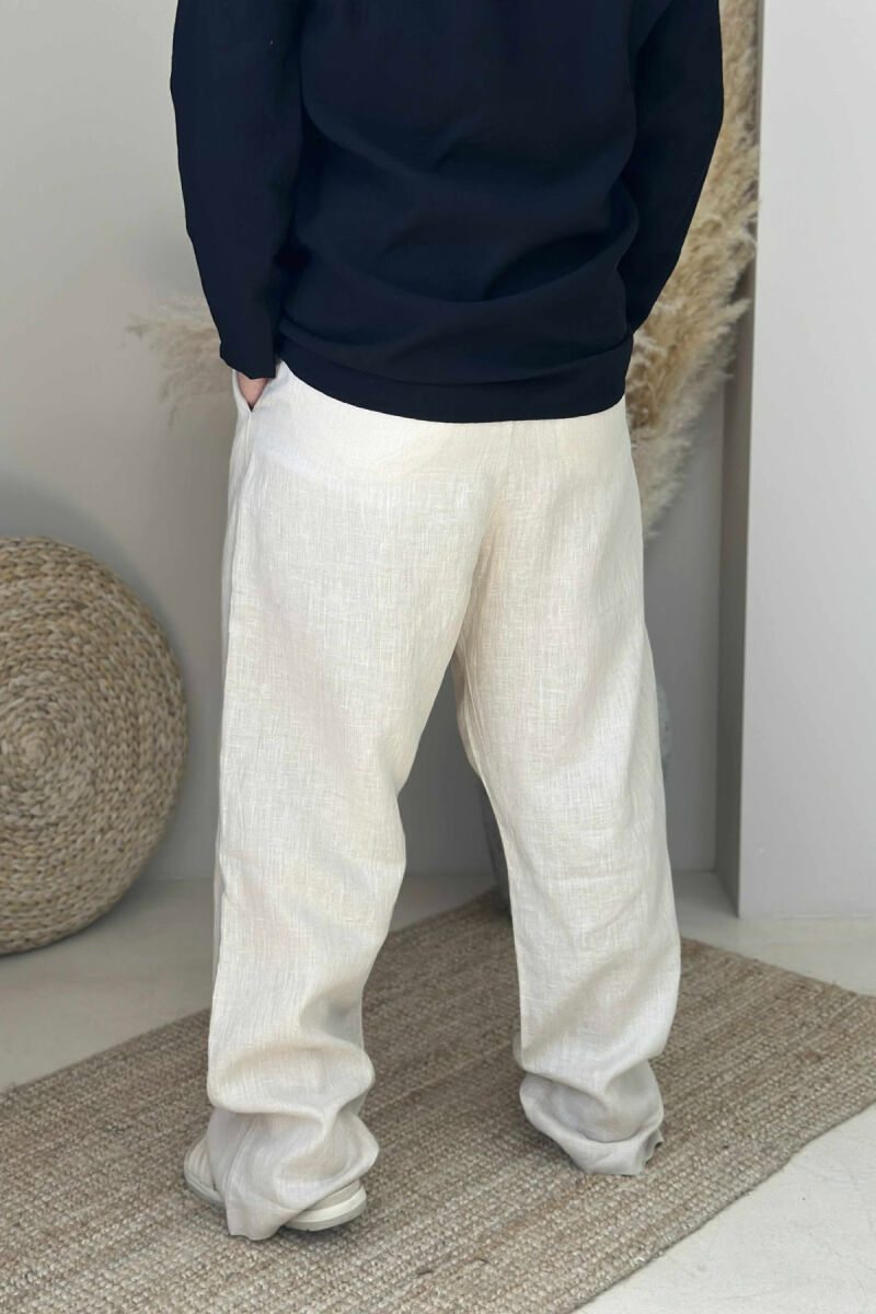 LACINGS SIMPLE MEN PANTS LIGHT BEIGE/BZHZB - 3