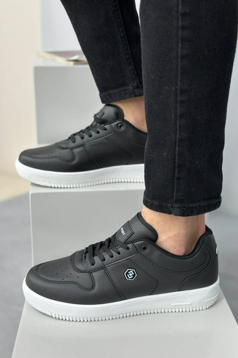 LACINGS SIMPLE MEN SNEAKERS BLACK/ E ZEZE - 4