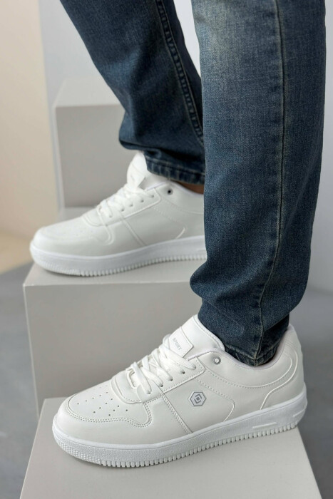 LACINGS SIMPLE MEN SNEAKERS WHITE-E BARDHE - 3