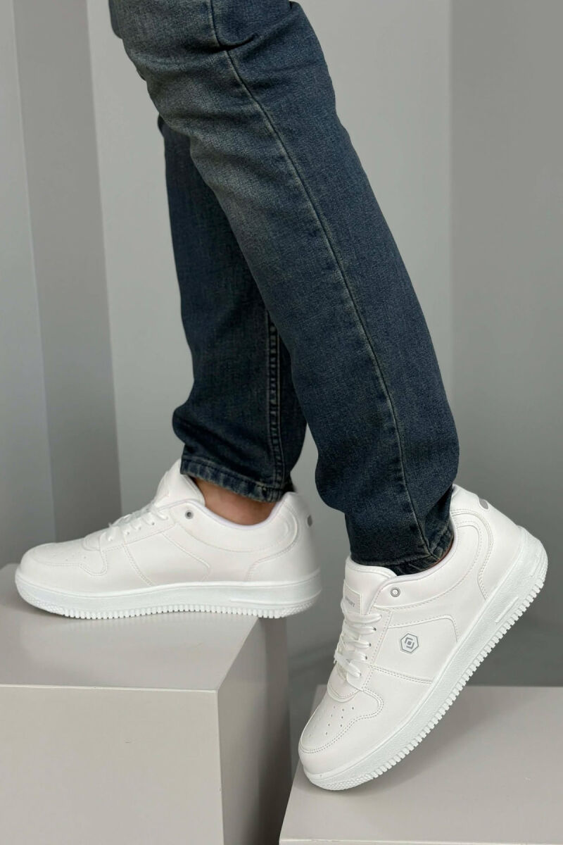 LACINGS SIMPLE MEN SNEAKERS WHITE-E BARDHE - 4