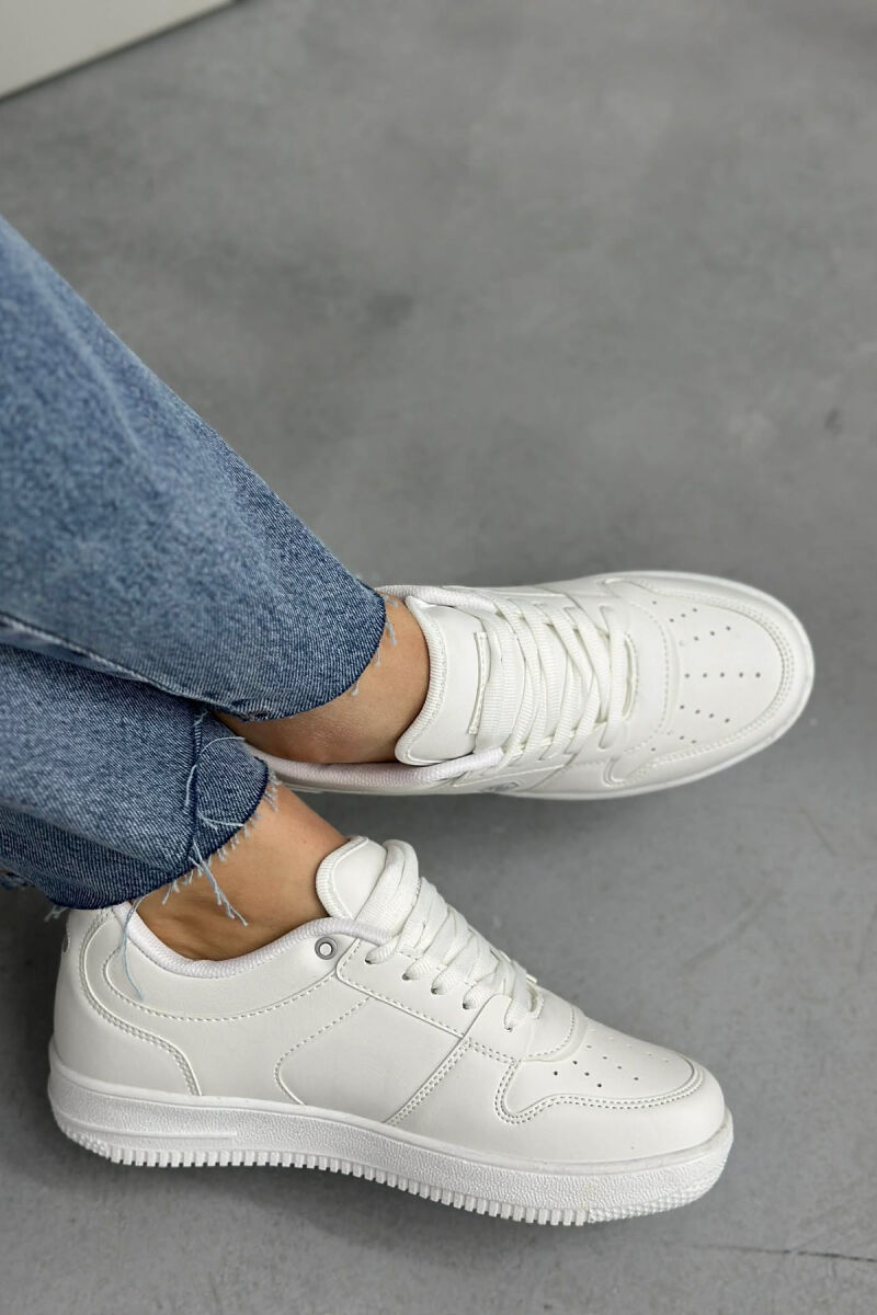 LACINGS SIMPLE WOMEN SNEAKERS WHITE-E BARDHE - 2