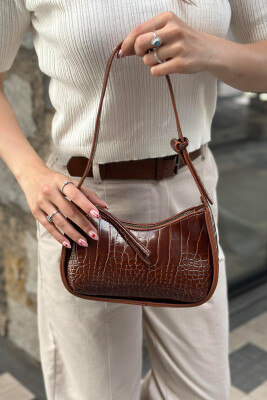 LEATHER BAG WOMAN BROWN/KAFE 