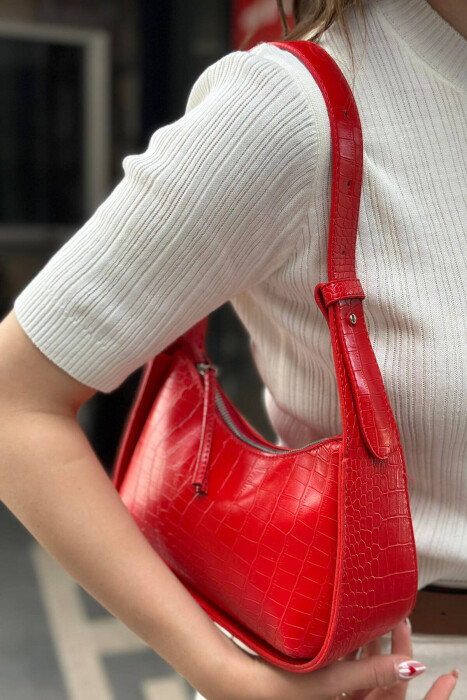 LEATHER BAG WOMAN RED/E KUQE - 3