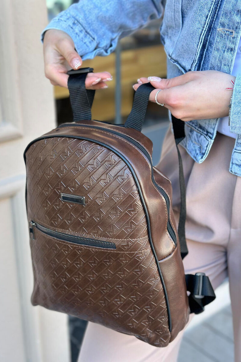 LEATHER WOMAN BAG DARK BROWN/KAE - 1