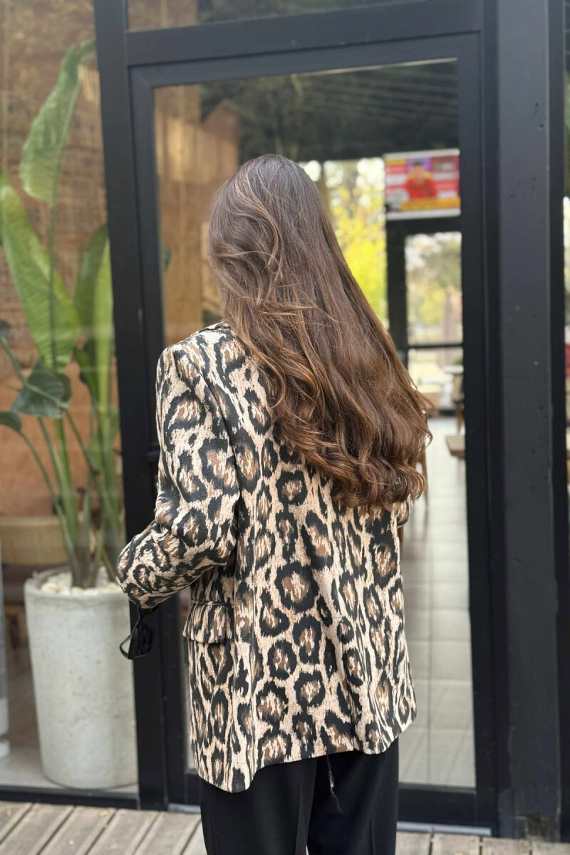 LEO DESIGN CLASSIC WOMEN JACKET BEIGE/BEZHE - 5