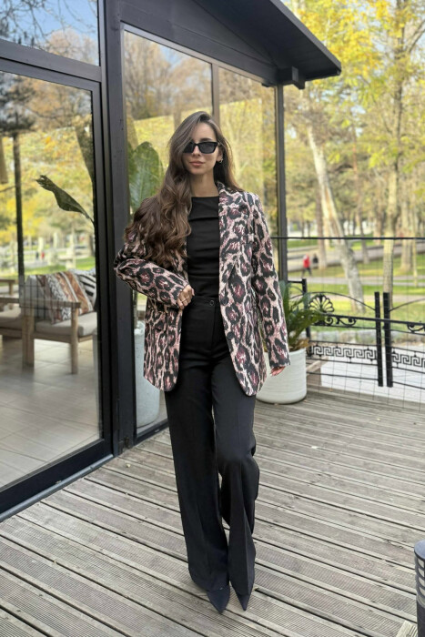 LEO DESIGN CLASSIC WOMEN JACKET BURGUNDY/VISHNJE - 4