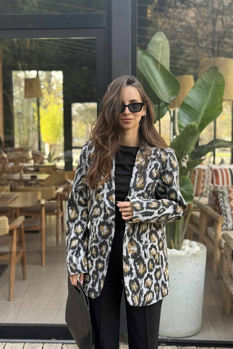 LEO DESIGN CLASSIC WOMEN JACKET GREY/GRI - 2