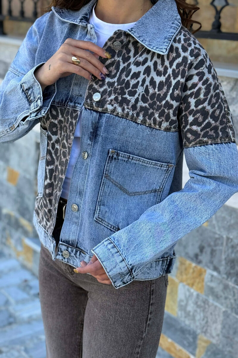 LEO DESIGN DENIM WOMAN JACKETS LIGHTBLUE/BZ - 5