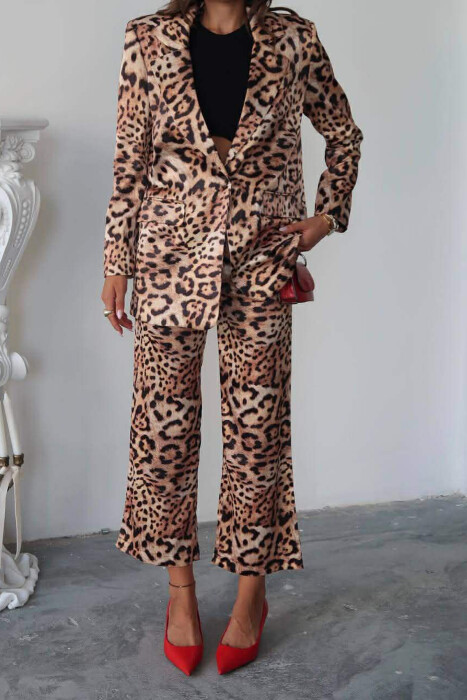 LEO DESIGN JACKET+TROUSERS WOMEN SET LEO/LEOPARD - 3