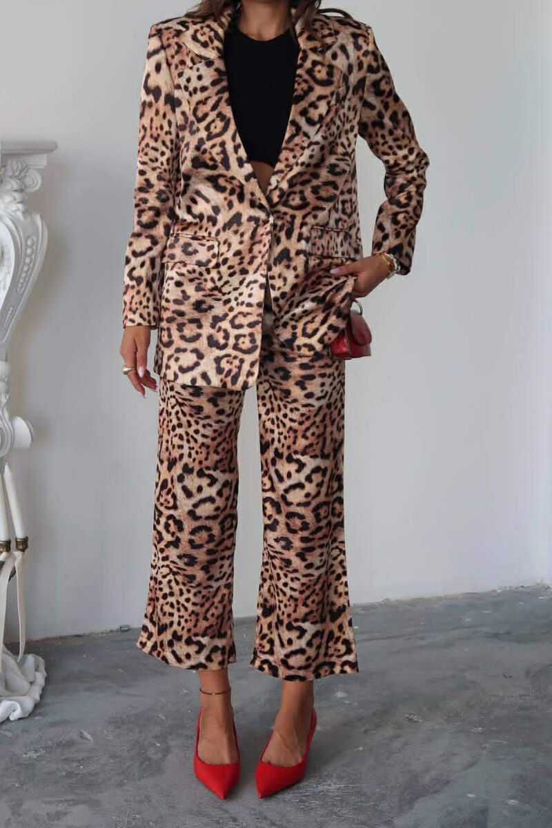 LEO DESIGN JACKET+TROUSERS WOMEN SET LEO/LEOPARD - 3