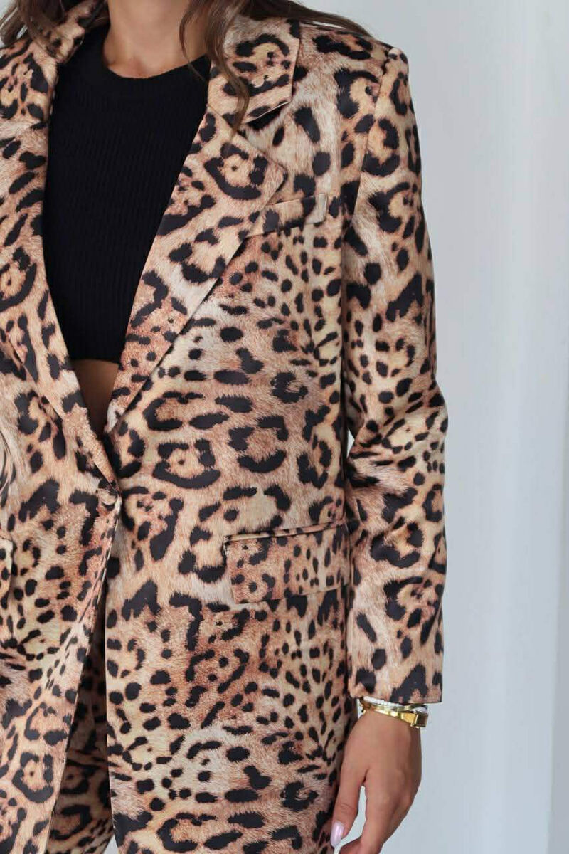 LEO DESIGN JACKET+TROUSERS WOMEN SET LEO/LEOPARD - 5