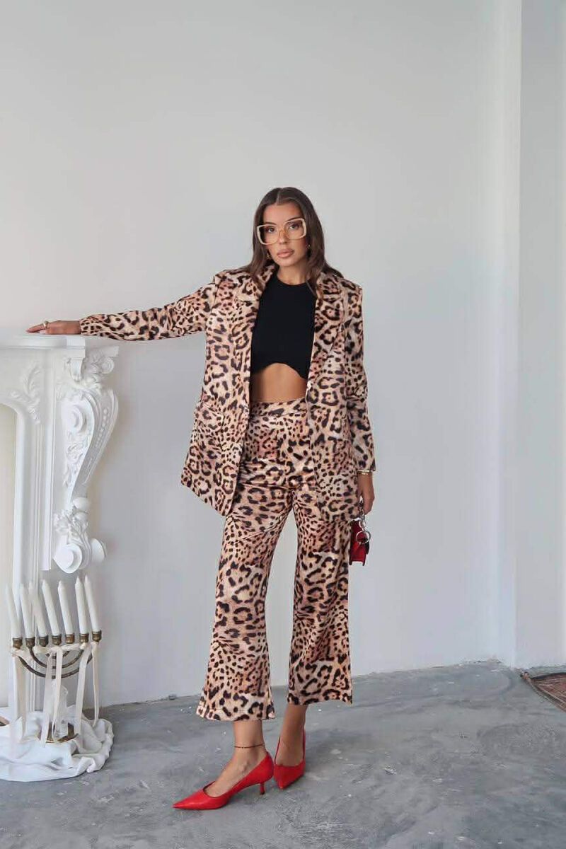 LEO DESIGN JACKET+TROUSERS WOMEN SET LEO/LEOPARD - 6