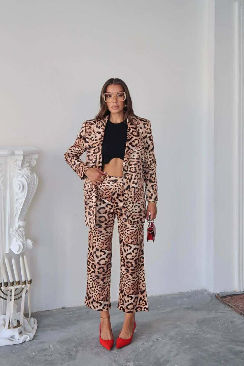 LEO DESIGN JACKET+TROUSERS WOMEN SET LEO/LEOPARD - 7