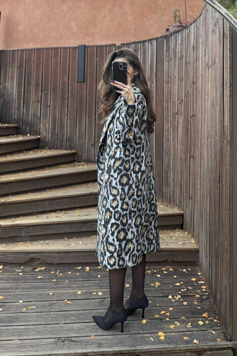 LEO DESIGN LONG WOMEN COAT GREY/GRI - 4