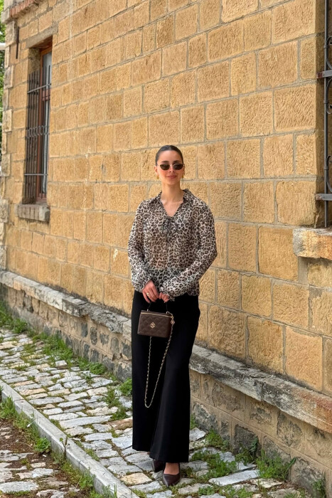 LEO DESIGN WOMAN SHIRT LEO/LEOPARD - 1