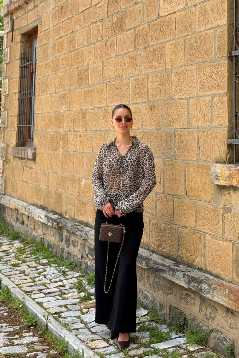 LEO DESIGN WOMAN SHIRT LEO/LEOPARD - 1