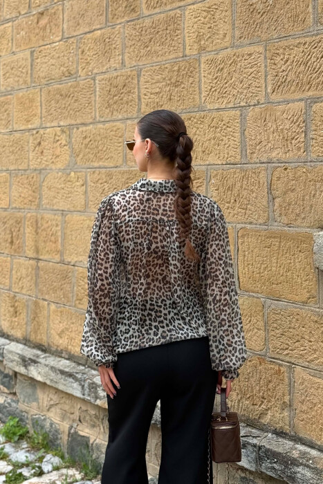 LEO DESIGN WOMAN SHIRT LEO/LEOPARD - 4