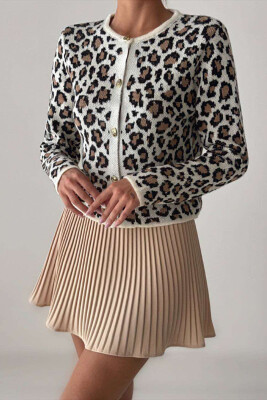 LEO DESIGN WOMEN CARDIGAN LEO/LEOPARD 