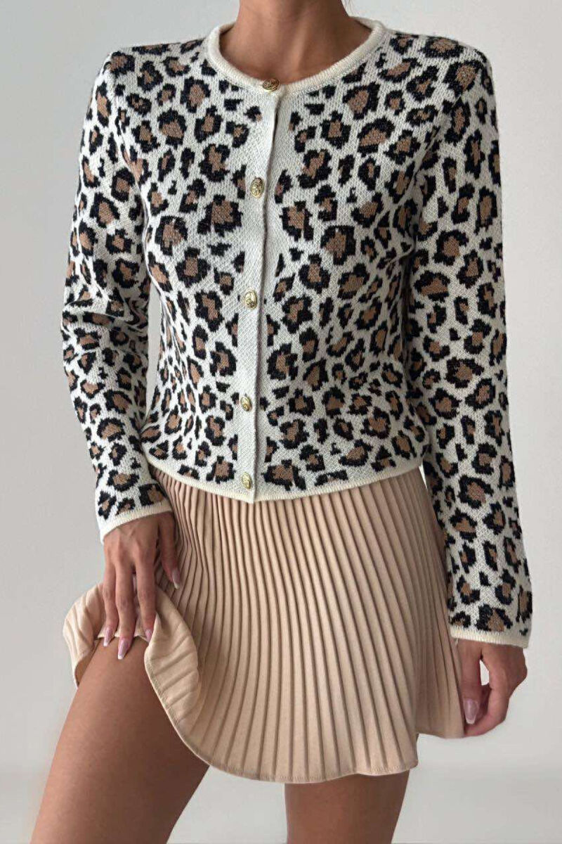 LEO DESIGN WOMEN CARDIGAN LEO/LEOPARD - 3