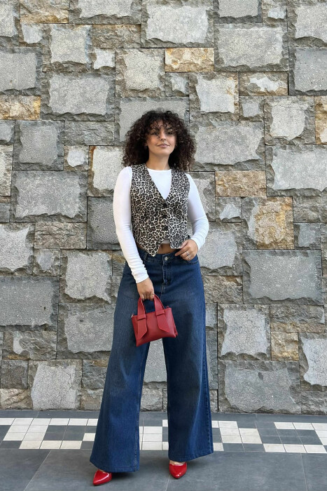 LEO DESIGN WOMEN VEST LEO/LEOPARD - 1