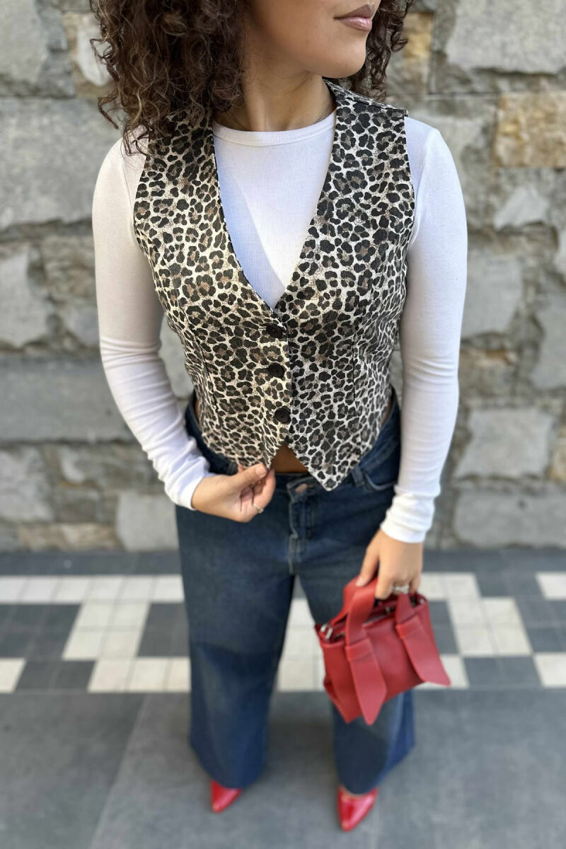 LEO DESIGN WOMEN VEST LEO/LEOPARD - 3
