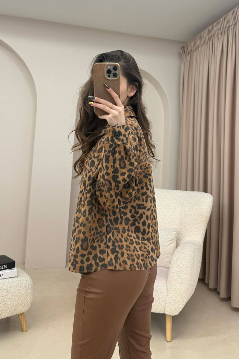 LEO DESIGNED SIMPLE WOMEN JACET LEO/LEOPARD - 5