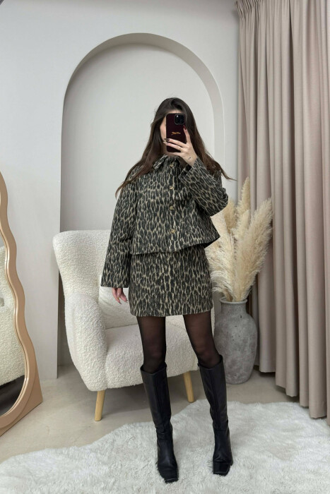 LEO JACKET+ SKIRT WOMEN SET LEO/LEOPARD - 2