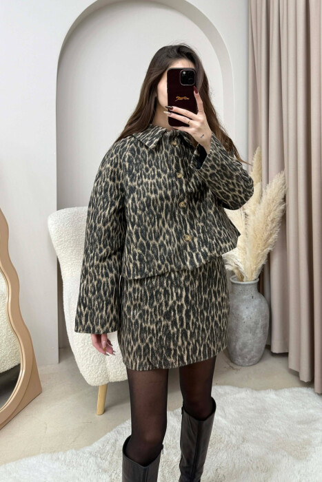 LEO JACKET+ SKIRT WOMEN SET LEO/LEOPARD - 4