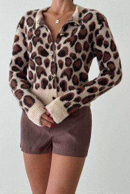 LEO PRINT DESIGHN WOMAN CARDIGAN LEO/LEOPARD 