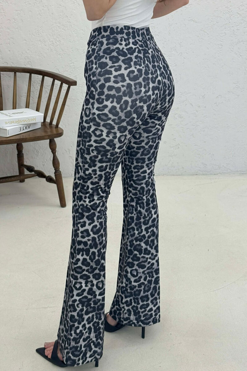 LEO PRINTS COWBOY WOMAN TROUSERS DARK GREY/GEE - 2