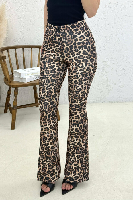 LEO PRINTS COWBOY WOMAN TROUSERS LEO/LEOPARD - 3