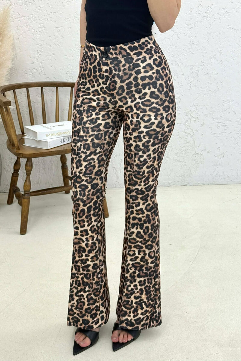 LEO PRINTS COWBOY WOMAN TROUSERS LEO/LEOPARD - 3