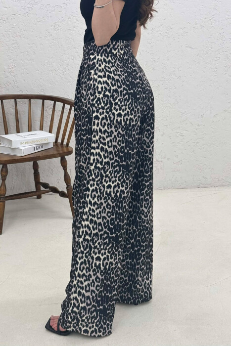 LEO PRINTS WOMAN TROUSERS BLACK/ E ZEZE - 2