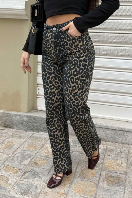 LEOPARD PRINT WOMEN JEANS LEO/LEOPARD 