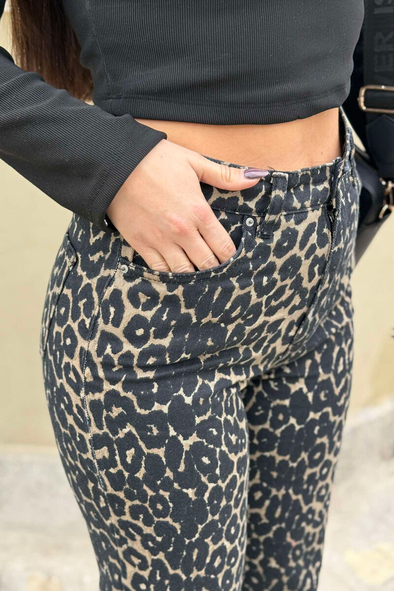 LEOPARD PRINT WOMEN JEANS LEO/LEOPARD - 3