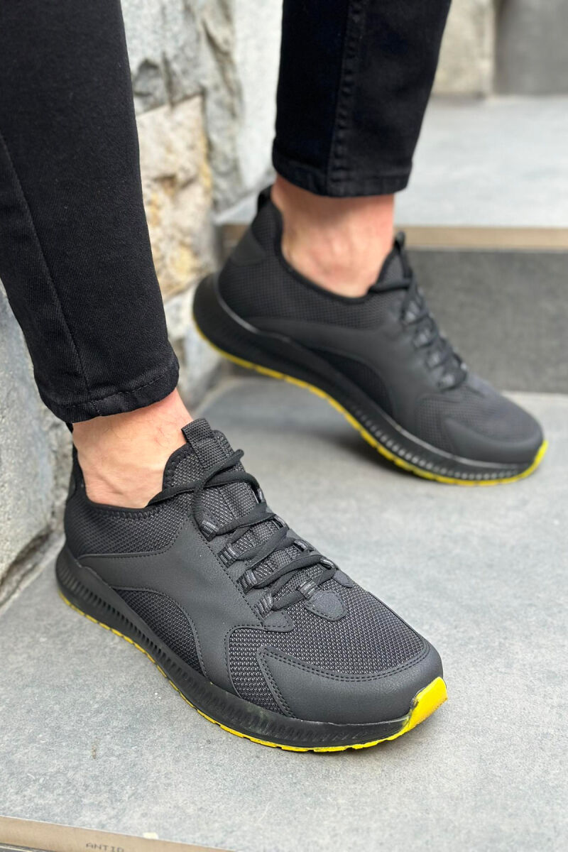 LICE SIMPLE MAN SHOES BLACK-YELLOW/ZEVE - 2