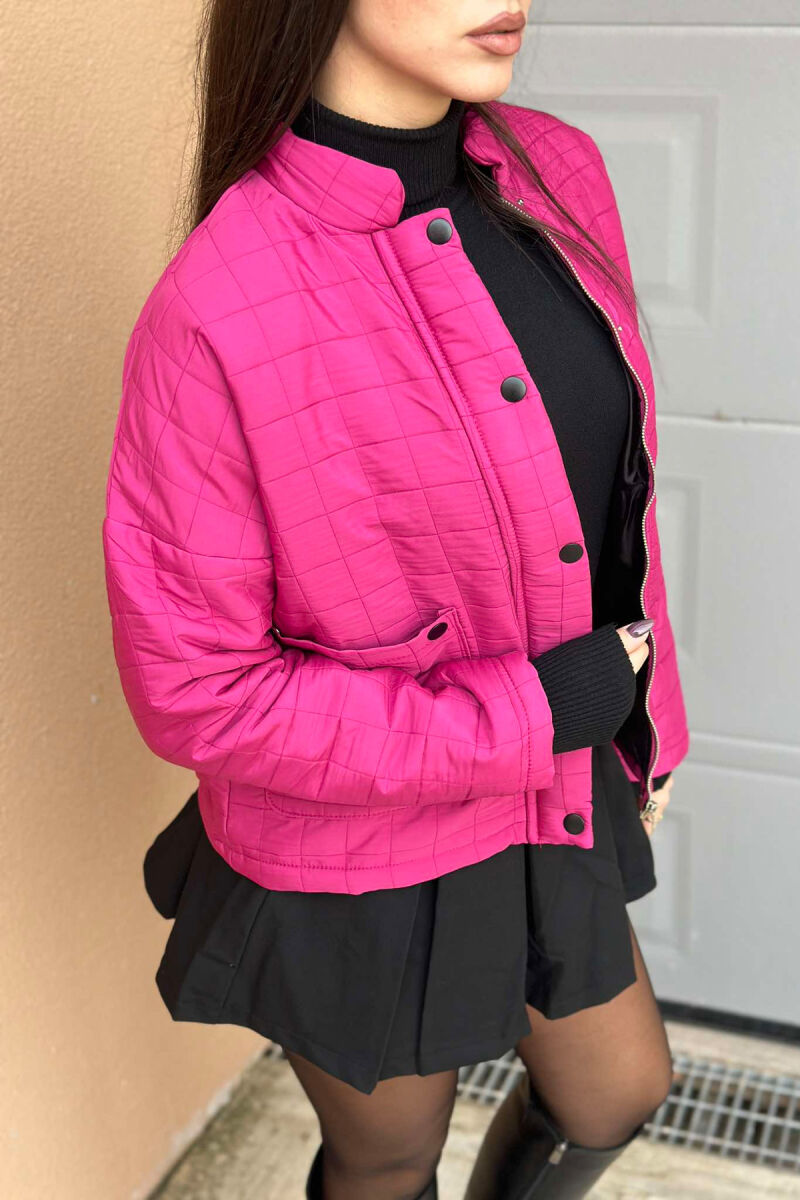 LIGHT ONE COLOR WOMEN JACKET FUCHSIA/CIKLAMI - 4