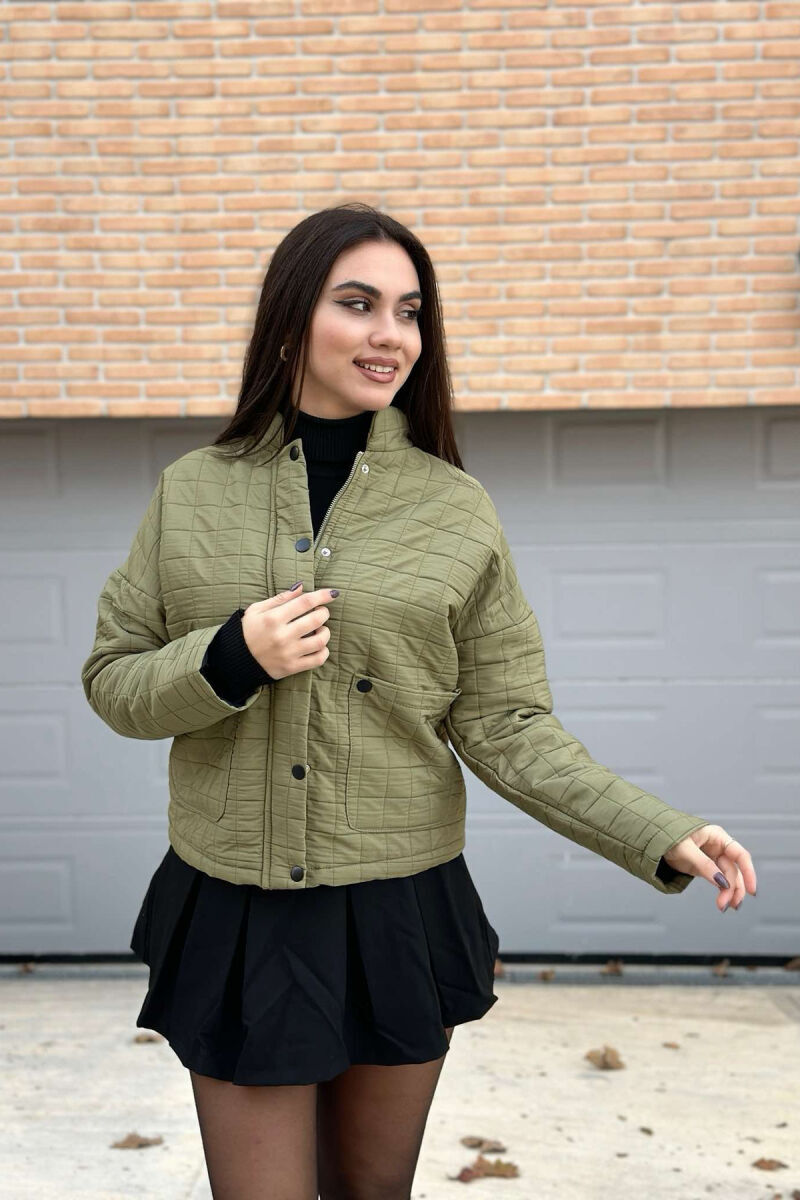 LIGHT ONE COLOR WOMEN JACKET GREEN/JESHILE - 2