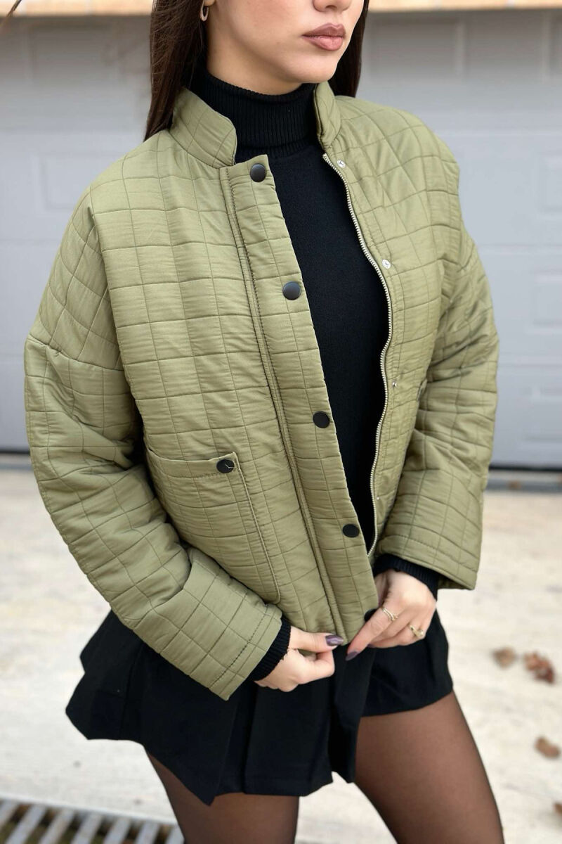 LIGHT ONE COLOR WOMEN JACKET GREEN/JESHILE - 3