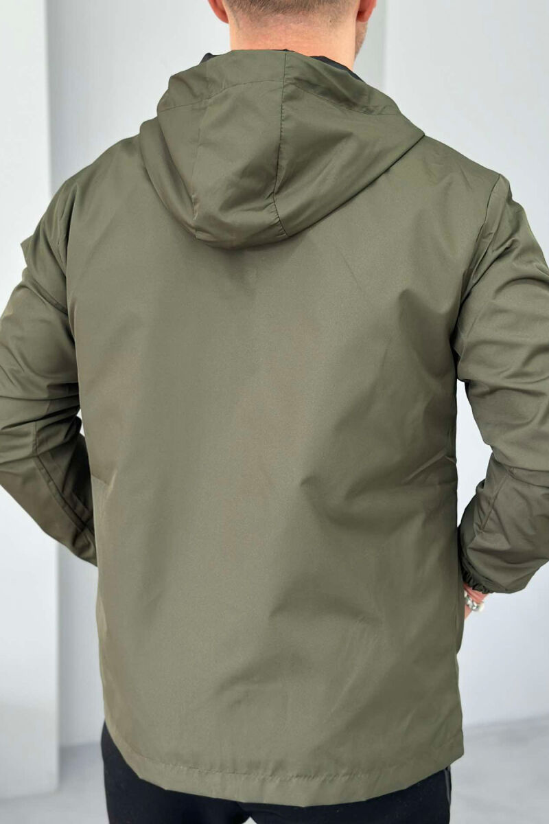 LIGHT RAINY ONE COLOR MEN JACKET DARK GREEN/JEE - 2